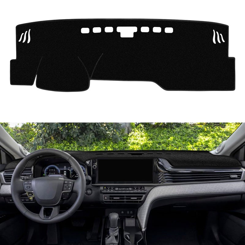 REMOCH Dash Cover for Toyota Camry 2025 2026 Dashboard Cover Mat Sunshade No Glare UV Rays Protector Nonslip Pad Accessories Black