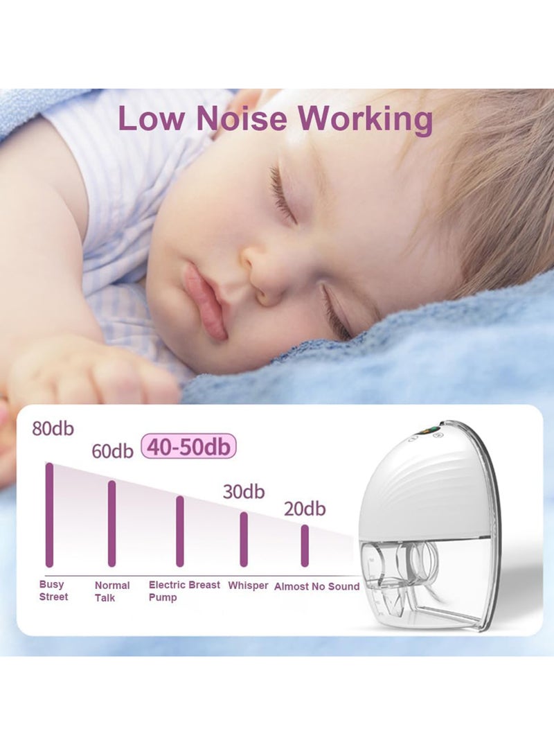 MomsFlow Wearable Breast Pump – Lightweight, Hands-Free with LED Display, 3 Modes & 9 Suction Levels for Easy Pumping - Image 3