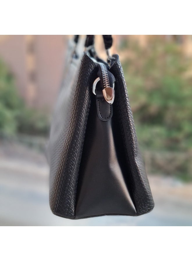 Women’s Elegant Leather Handbag – Stylish & Functional Shoulder Bag for Work and Everyday Use - Image 4