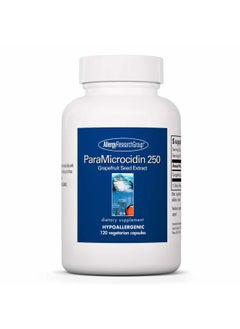 Allergy Research Group ParaMicrocidin 250 Supplement - Grapefruit Seed Extract 500mg, Supports Metabolic Function, Contaminant Free, Vegetarian Capsules - 120 Count  - Image 1