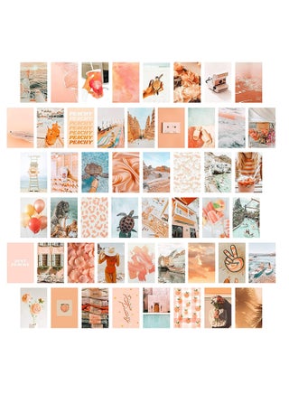 Aesthetic Picture for Wall Collage, Peach Beach 50 Set Boho Style Collage Print Kit, Teal Color Room Decor for Girls, Wall Art Print for Room, Dorm Photo Display, VSCO posters (Peach) - pzsku/ZC283BA1130C0B3AFF840Z/45/_/1723269992/40dbd1a5-2856-43c3-ab53-2cd39185484f