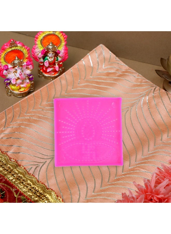 Madhoor Rangoli Stencil for Rangoli Making, Diwali Decoration & Festive Floor Art, 4 cm, 1 Piece - Image 2