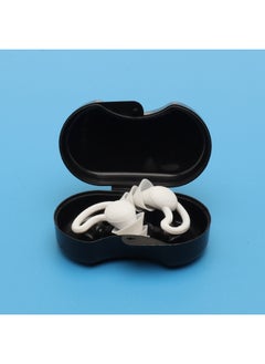Silicone Soundproof Earplugs Anti-noise Sleep Industrial Protection Swimming Waterproof Student Dormitory Special Mute Artifact-Color:Deep Space Grey/Pair (Black PP Box)