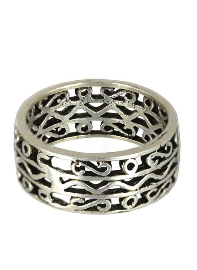 Priyaasi Elegant Men Brass Ring with pattern and secured with closure and styled in ideal for Western moments — a must-have for your statement wardrobe.  - Image 2