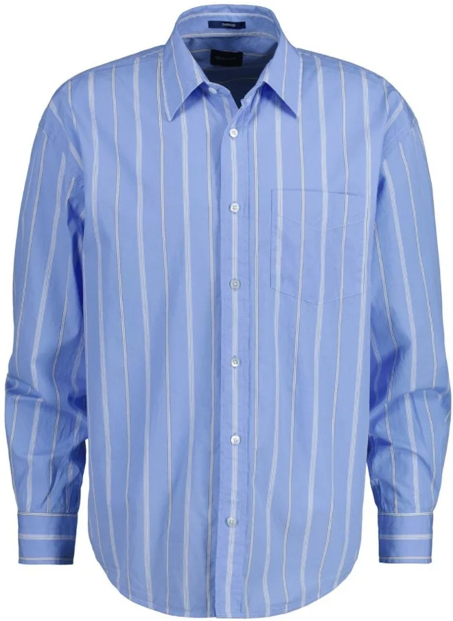 GANT Gant Oversized Striped Poplin Shirt