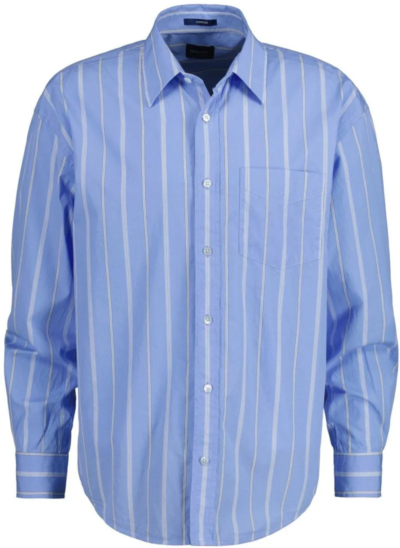 GANT Gant Oversized Striped Poplin Shirt