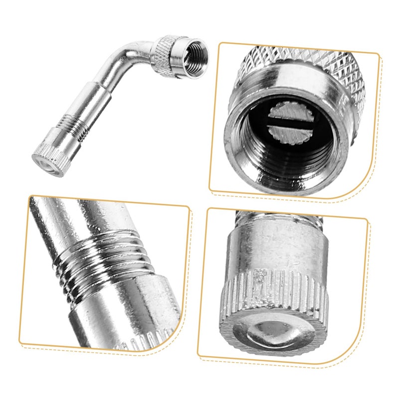 90 Degree Tire Valve Extension Rod Strong Metal Easy Install for Car Motorcycle Bike - Image 5