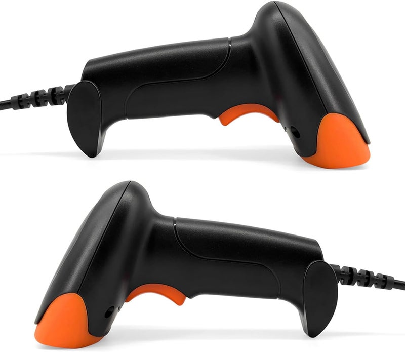 Versatile 1D/2DQR Barcode Scanner USB Wired Bar Reader for Inventory Management in Supermarkets and Warehouses (USB Connect)