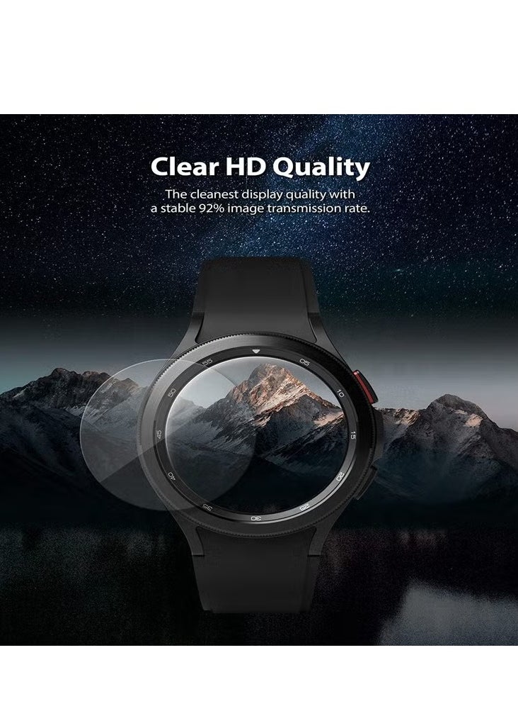 TWEGGON Tempered Glass Screen Protector For Samsung Galaxy Watch 4 Classic 46mm Clear  - Image 2