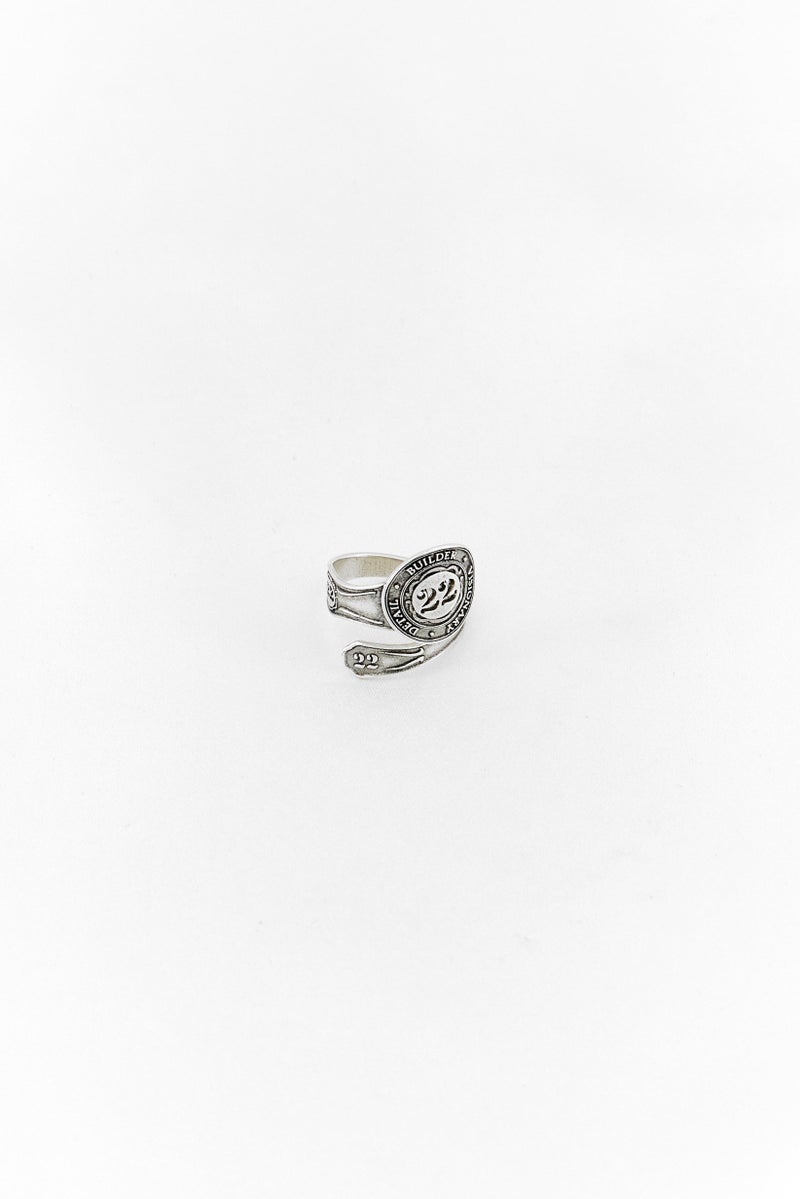 ALEX AND ANI Women Stainless Steel  Infusion Spoon Ring, Sliver - Image 1