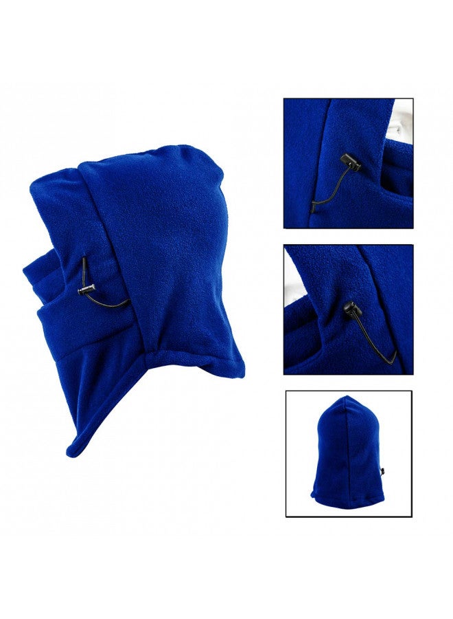 YQXCC YQXCC Kids Winter Hats Balaclava Ski Mask Windproof Warm Adjustable with Fleece Lining Hat for Boys Girls Blue - Image 3
