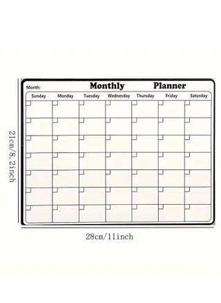 Magnetic Refrigerator Dry Erase Calendar Monthly Planner Whiteboard Record Message Board Memo Pad Wall Calendar Supplies - pzsku/ZC28416E5CA35A687D2EEZ/45/1746259942/72965f31-5601-4300-92fa-622aebc8bef3