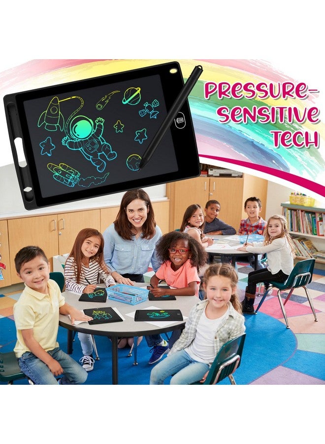 زهاو مجموعة من 20 لوحة كتابة LCD للأطفال، لوحة رسم شاشة قابلة لإعادة الاستخدام مقاس 8.5 بوصة، لوحة رسم قابلة للمسح، لعبة تعليمية للأطفال من سن 3 إلى 8 سنوات (أسود) - Image 5