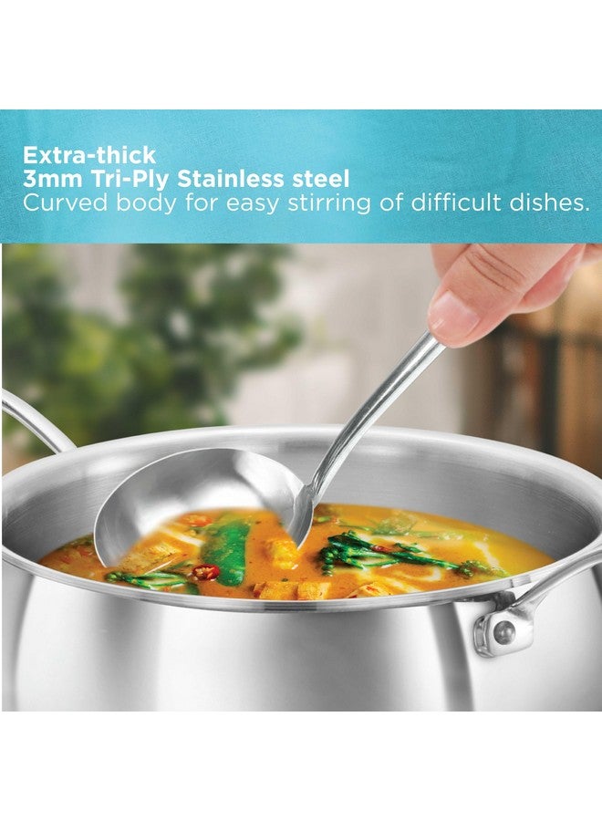 Hawkins 3L Pro Triply Stainless Steel Handi with Steel Handles and Steel Lid, Silver (PSH30S) - Image 3