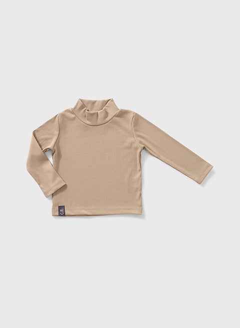 بلوفر تريكو بناتي أطفال صغار برقبة عالية