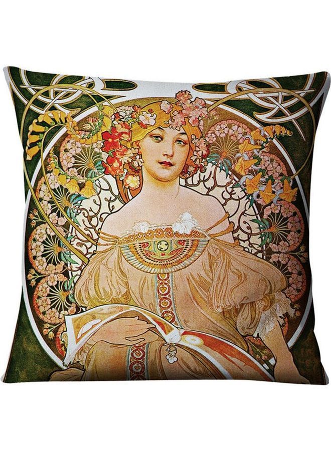 NIBEMINENT Decorative Printed Soft Cushion Cover Multicolour