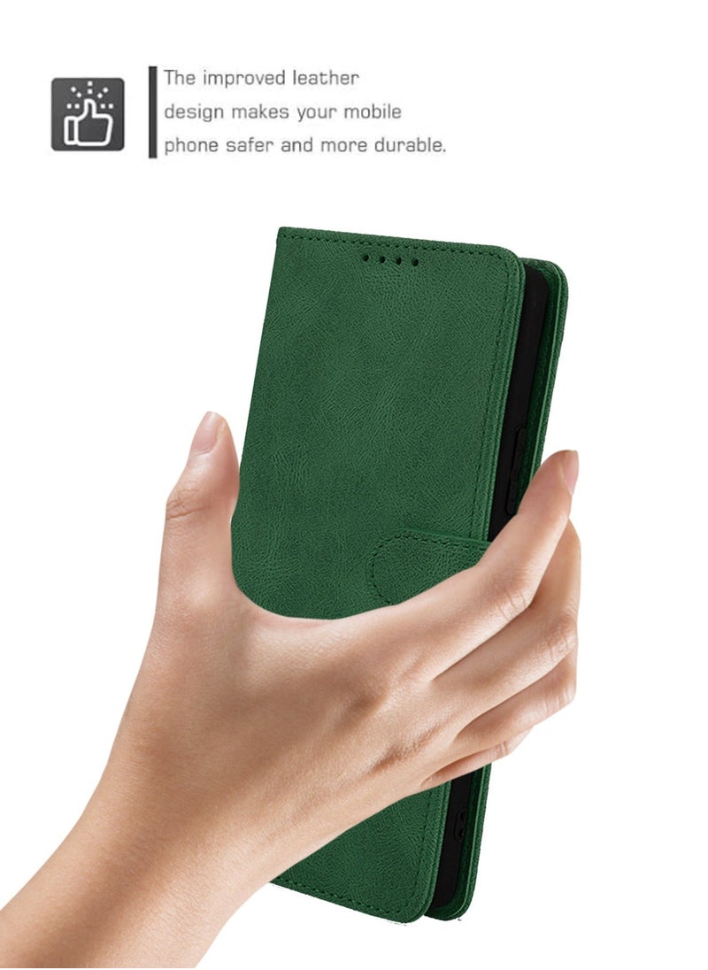 TEAM LUXURY - Tecno Spark 10 Pro Case Cover Soft Quality Leather Flip Folio Wallet with Card Slots Holder Stand Back Cover Drop-Proof Shock-Proof Protective Cell Phone Back Accessories Protection - Image 1