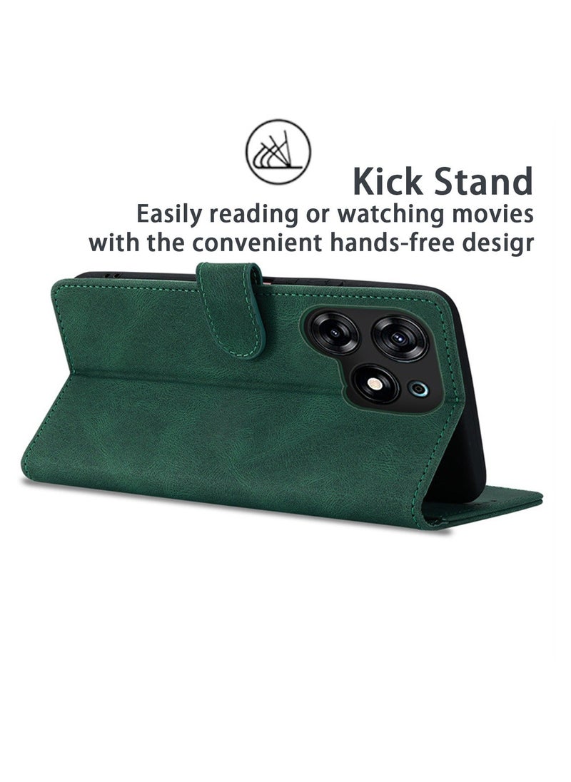 TEAM LUXURY - Tecno Spark 10 Pro Case Cover Soft Quality Leather Flip Folio Wallet with Card Slots Holder Stand Back Cover Drop-Proof Shock-Proof Protective Cell Phone Back Accessories Protection - Image 1