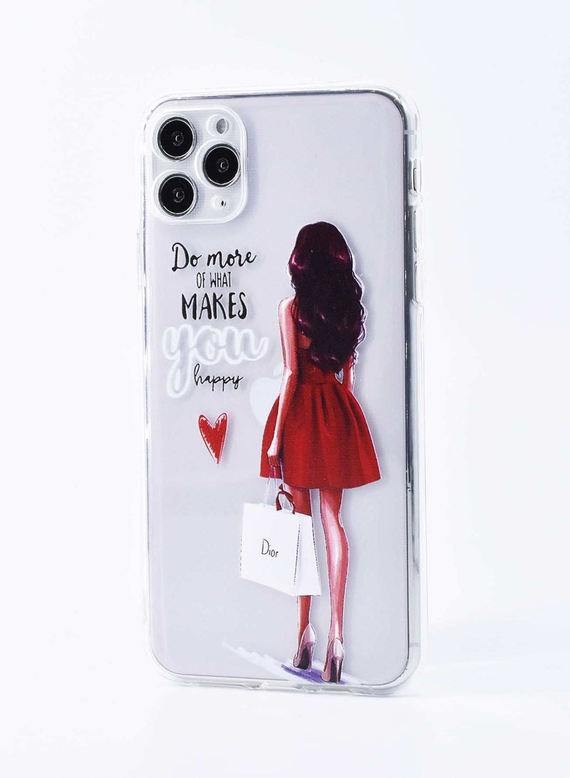 Girl Back View Pattern iPhone Case  - Image 1