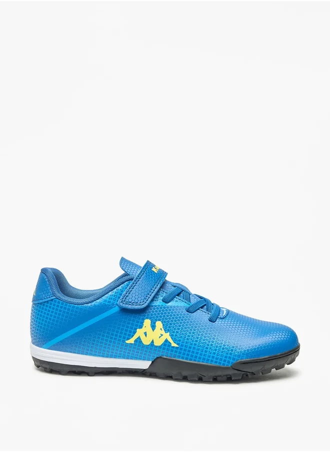 كابا Boys' Printed Lace Detail Walking Shoes with Hook and Loop Closure