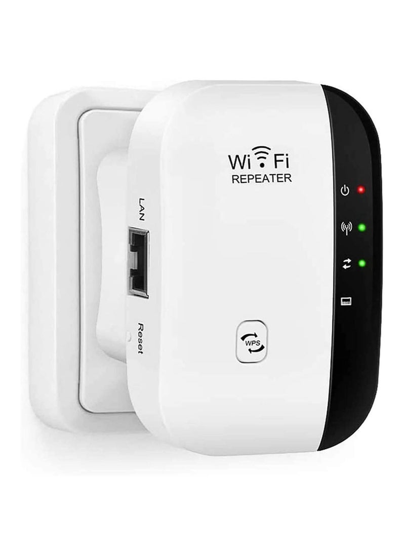 Generic - WiFi Range Extender Universal Wireless Signal Booster Dual Band Router 2.4GHz Built-in Wall Receiver Repeater Home Broadband Ethernet Hotspot Coverage with AP Mode - Image 1