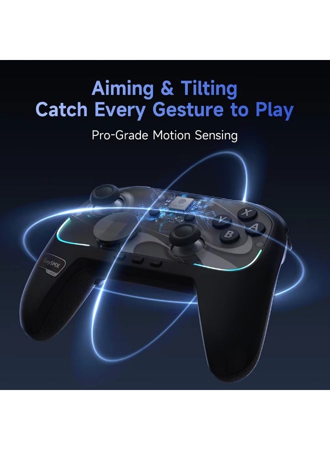 EasySMX S10 Wireless Gamepad TMR Joystick RGB Controller Compatible with Switch 1/2/PC/Phone/TV/Steam, Wake Up, For Pokemon - Image 3