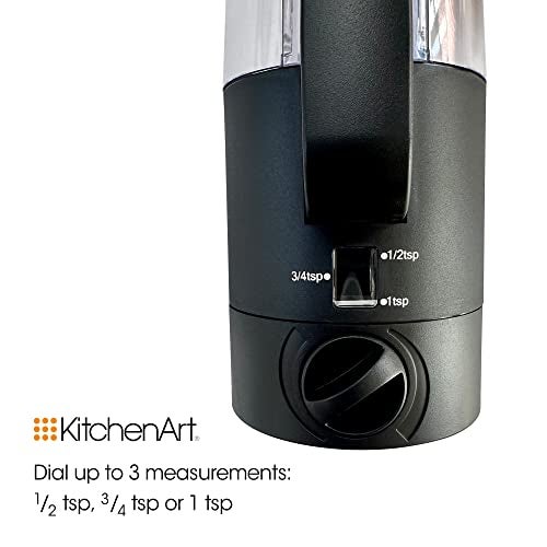 KitchenArt Fox Run KitchenArt Automeasure Adjustable Sugar Dispenser/Shaker, Black - Image 5