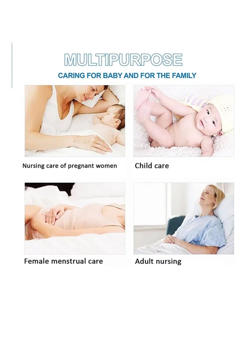 A TO Z A to Z - Disposable Changing Mat size (45cm x 60cm) Large- Premium Quality for Baby Soft Ultra Absorbent Waterproof - Pack of 100 - White  - Image 3