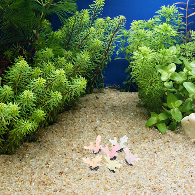 12 Pcs Realistic Artificial Aquarium Coral Decor For Fish Tank Vibrant Color Variety - Image 3