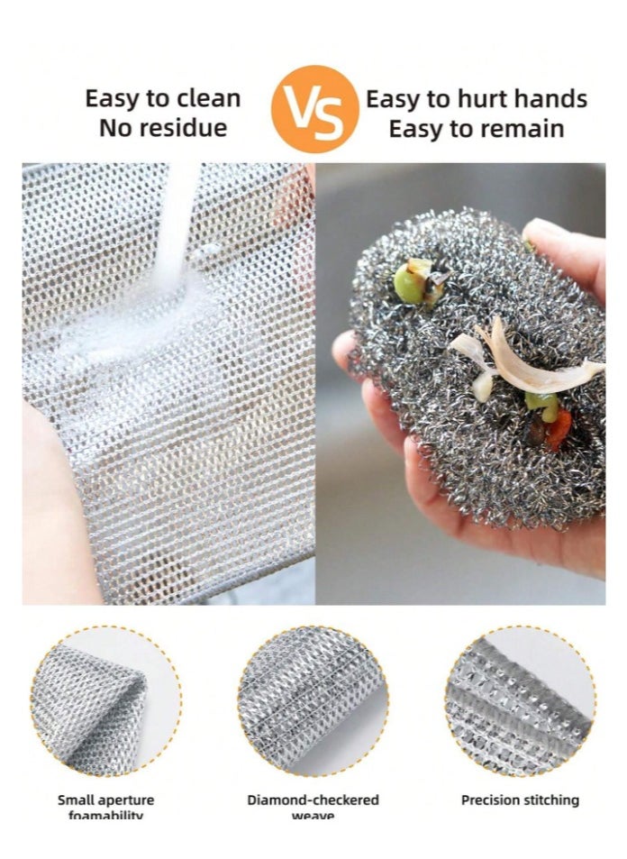 Generic 5 Pieces Of Kitchen Towels made of drawn and polished iron in the form of fine threads for deep cleaning and softness on the hands  - Image 2