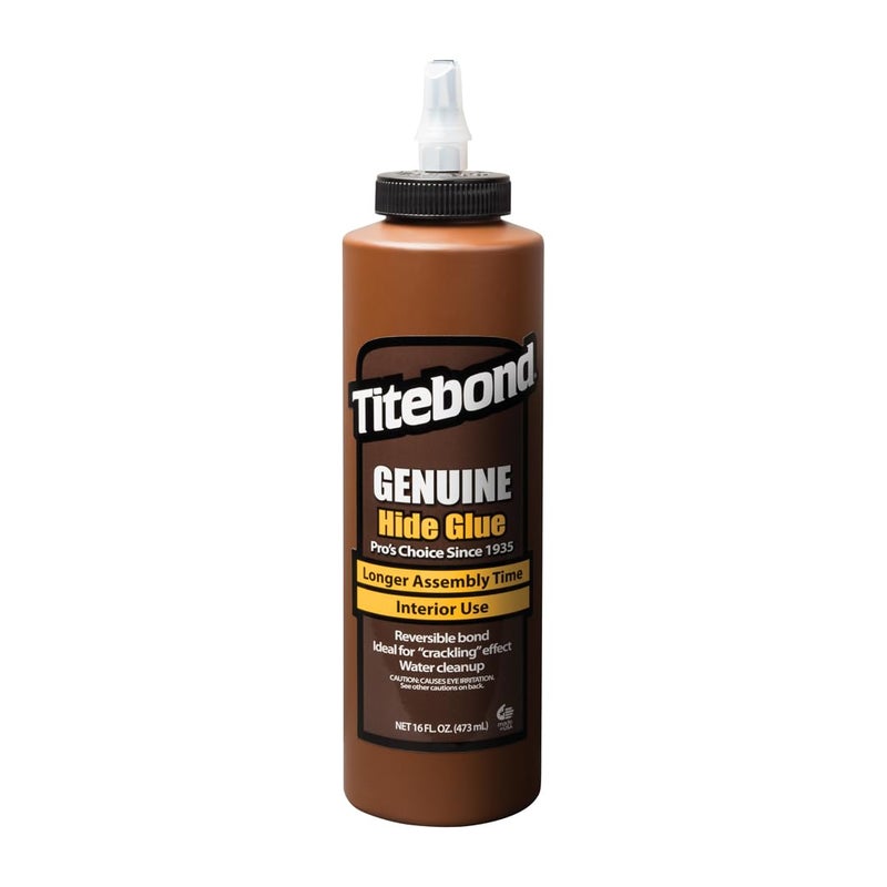 Titebond Genuine Hide Glue 16 Oz. â€“ Ready-to-Use Adhesive for Fine Furniture, Antique Restoration, Musical Instruments, Slow Set, Creep-Resistant, Creates Crackling Effect on Wood â€“ 5014 - Image 1