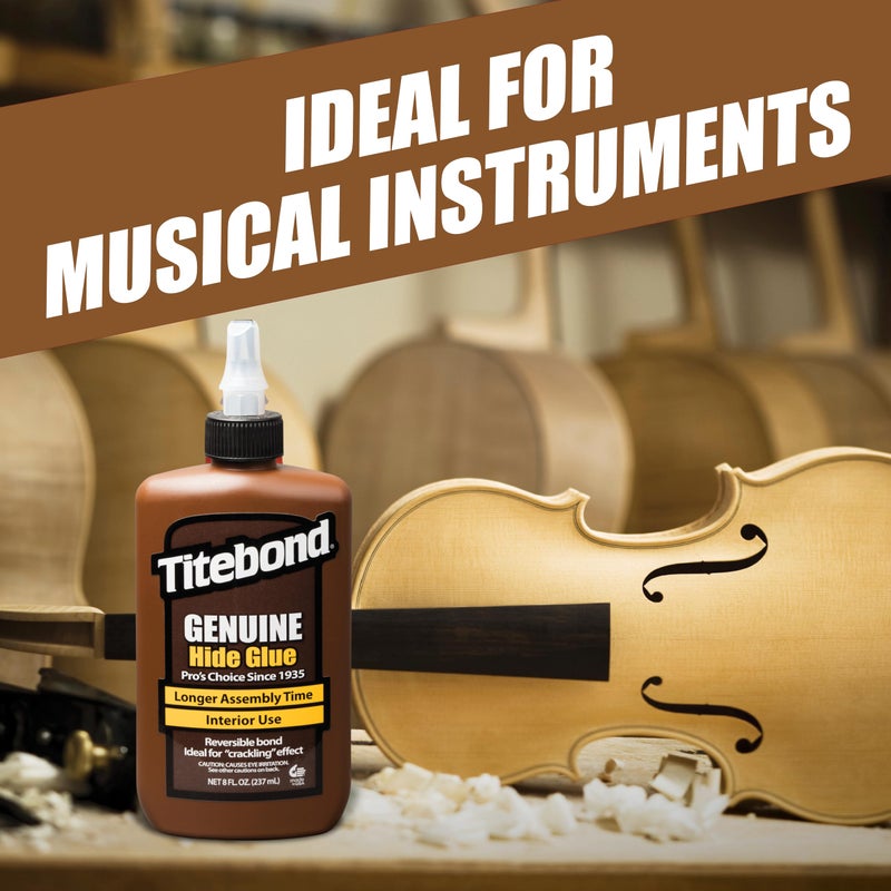 Titebond Genuine Hide Glue 16 Oz. â€“ Ready-to-Use Adhesive for Fine Furniture, Antique Restoration, Musical Instruments, Slow Set, Creep-Resistant, Creates Crackling Effect on Wood â€“ 5014 - Image 4