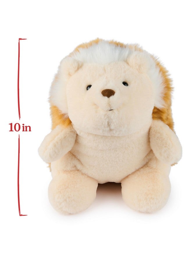 GUND Tea Hedgehog Plush, Premium Stuffed Animal for Ages 1 and Up, Tan/Brown, 10” - Image 4
