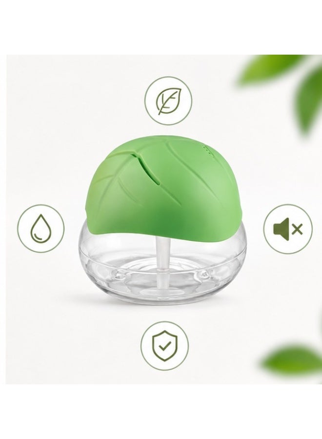 Water-Based Air Purifier & Humidifier, Leaf-Shaped Globe, Green - Image 4