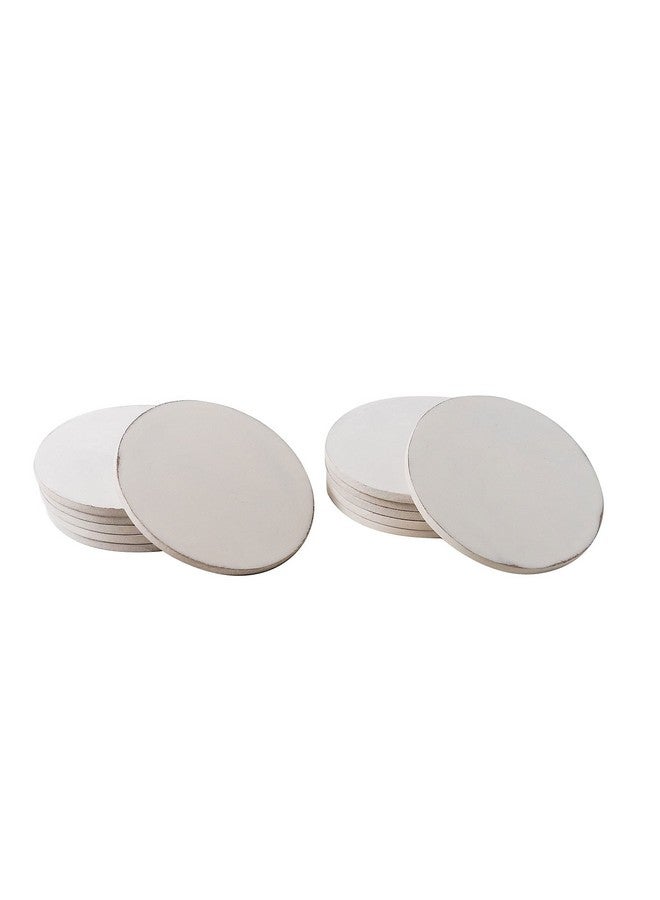 IVEI MDF DIY Coasters Wood Sheet Craft - Set of 12 (3.5 in X 3.5 in) (Primer & Non-Primer) (3.5in X 3.5in (Circle), Primer) - Image 2