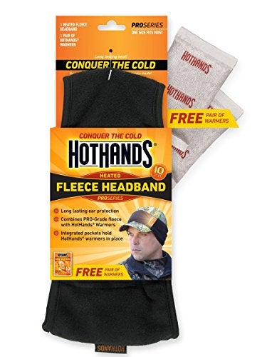 HotHands Heatmax Heated Fleece Headband (Black) - Image 2