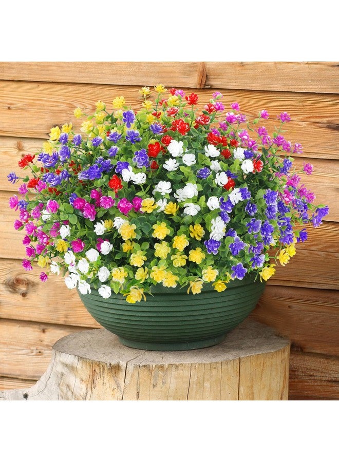 Bassion 20 Bundles Artificial Flowers for Outdoors Decoration UV Resistant Faux Flowers Fake Plastic Plants Shrubs for Indoor Outside Garden Porch Hanging Planter Window Box Home Decor - Image 4