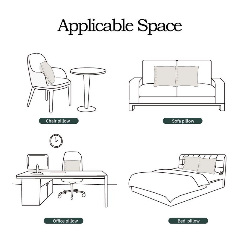 Simple&Opulence 100% Washed Linen Euro Sham Cover, 26 x 26 Inch, Decorative Bed Pillow Cover with Coconut Button, Solid Color Pillow Shams Set of 2 (Natural Linen) - Image 5