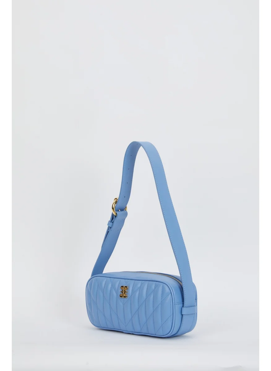 بيير كاردان Blue Shoulder Bag 05PO24Y1865-LSA M