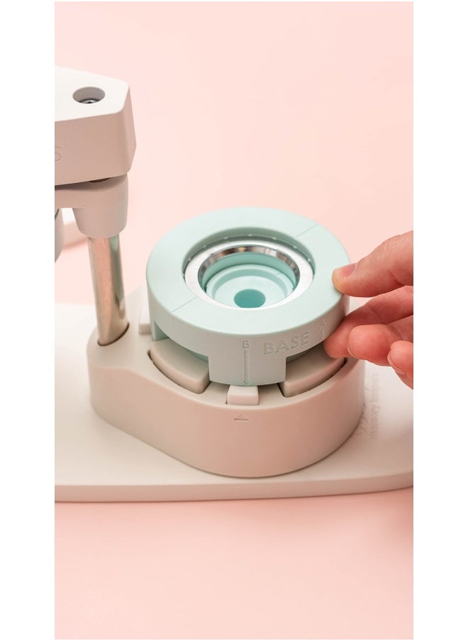 We R Memory Keepers Button Press Kit Includes Button Press Cutting Inserts Medium Circle Die Medium Press Insert 5 Buttons Make Pins Buttons Badges And Keychains  - Image 5