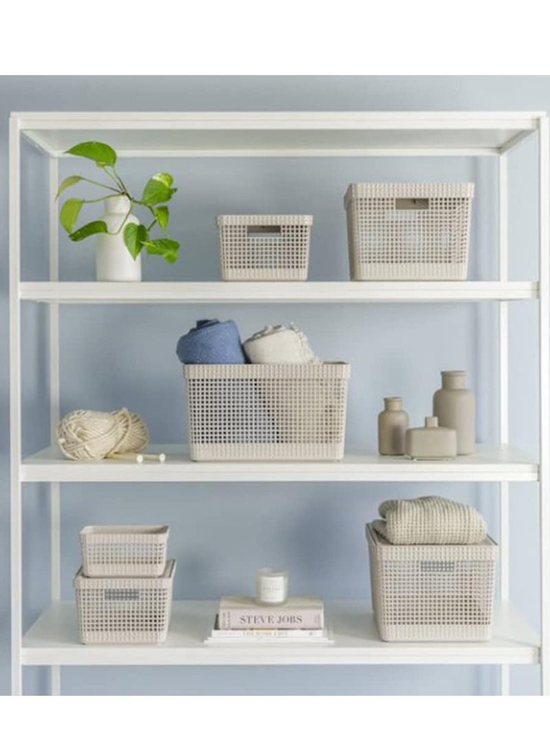 Raxoom Grid Basket, 2.5 Liter Capacity, Beige - Image 2