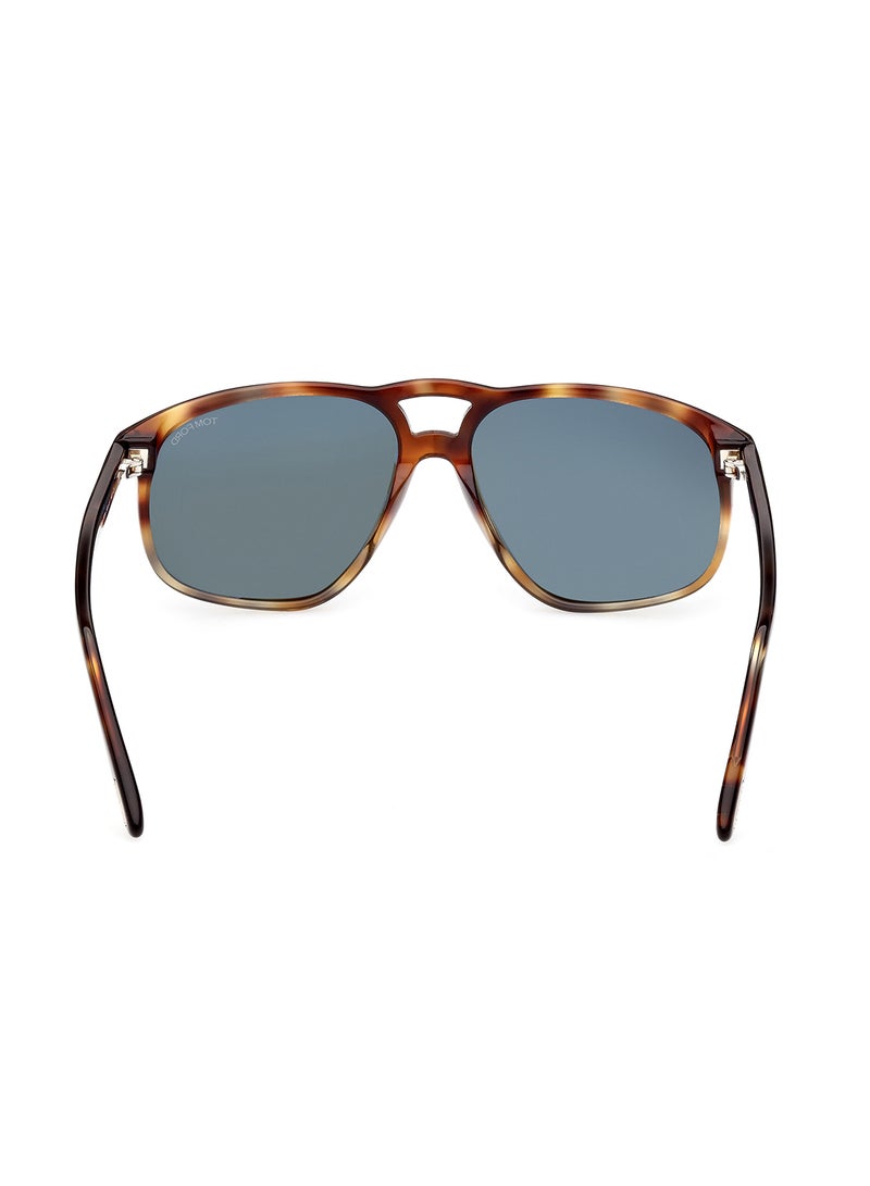 TOM FORD نظارة شمسية نافيجيتور للرجال بحماية من الأشعة فوق البنفسجية - FT100056N58 - مقاس العدسة: 58 ملم - Image 4