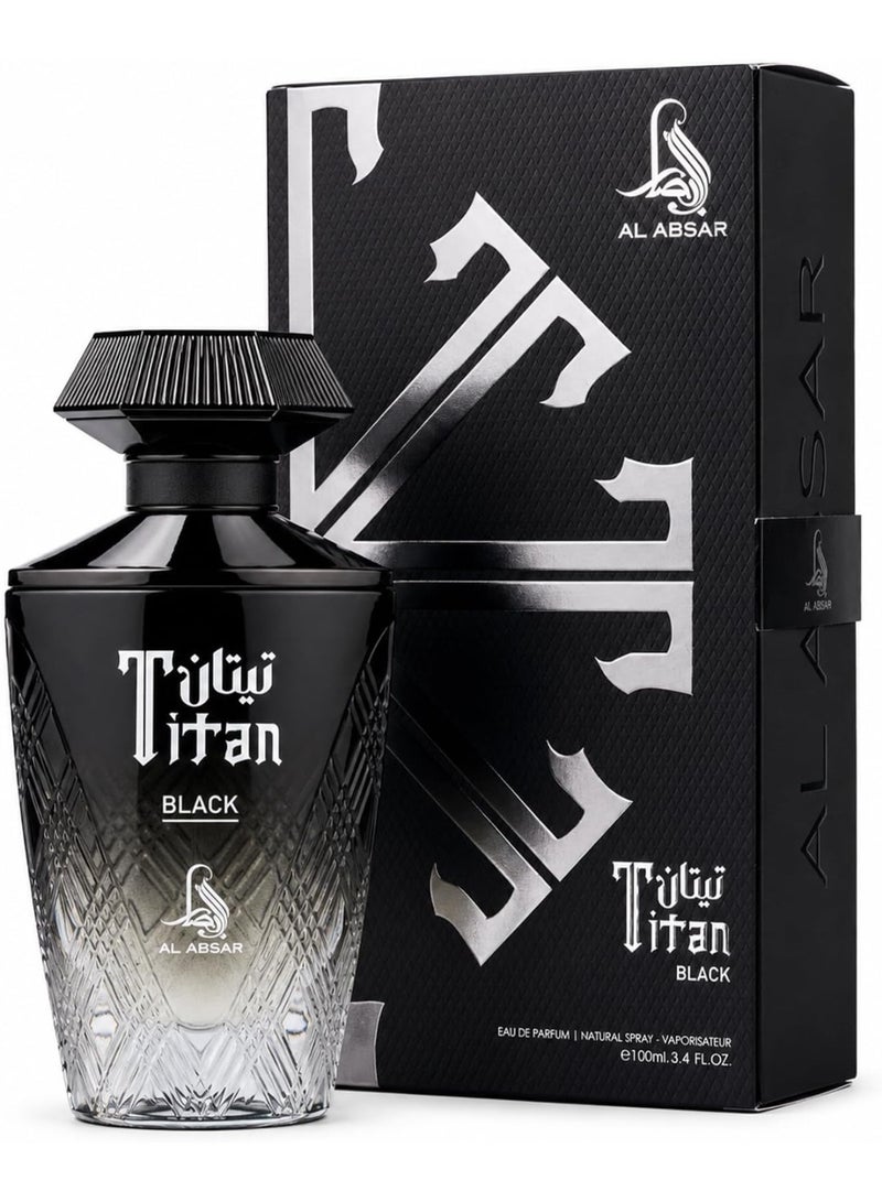 Al Absar Titan Black Intense Luxury Eau De Parfum 100ML for Men - Image 1