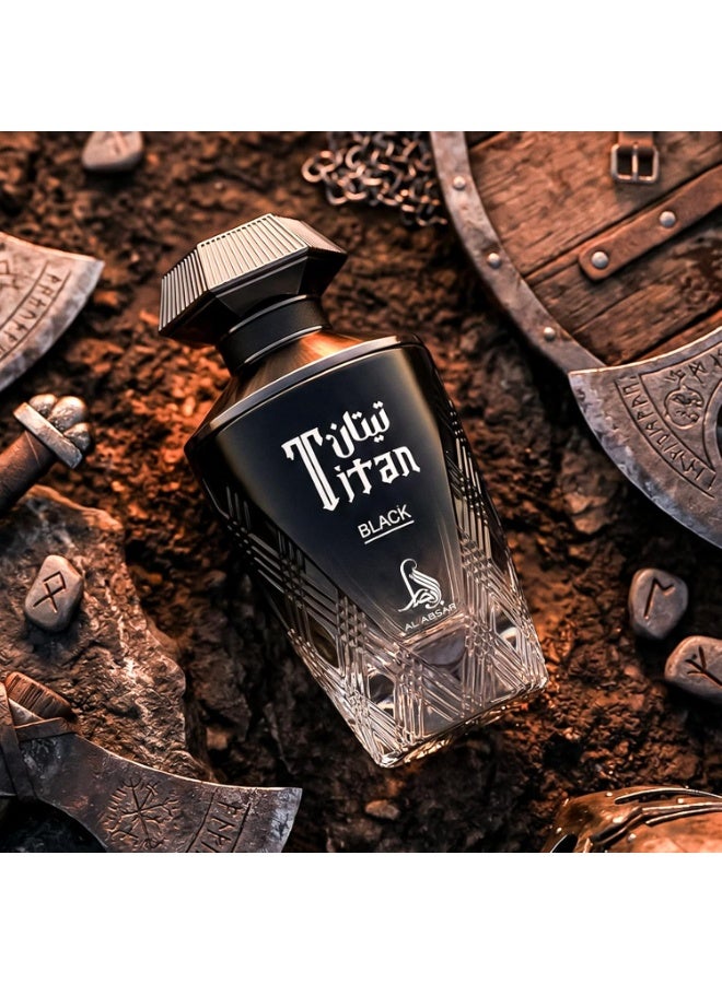 Al Absar Titan Black Intense Luxury Eau De Parfum 100ML for Men - Image 5