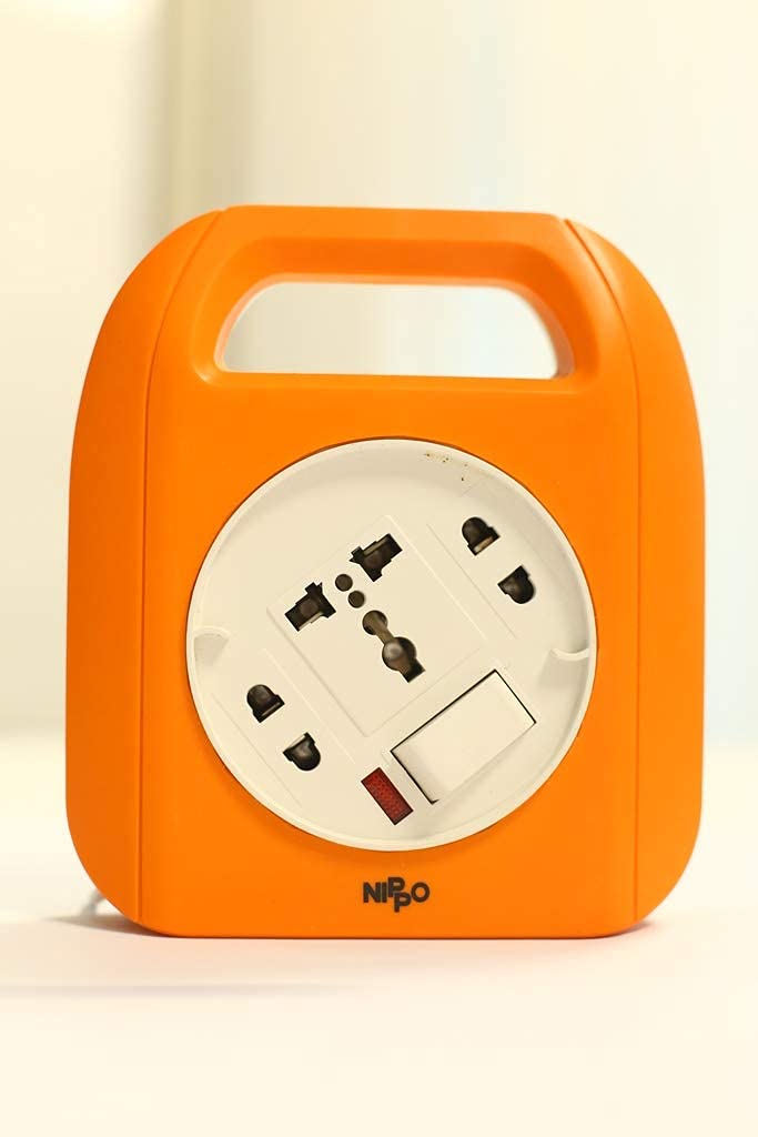 NIPPO Flex Box, 8 Meter Cord with LED Power Indicator and Handle, Sturdy ABS Body - Image 4
