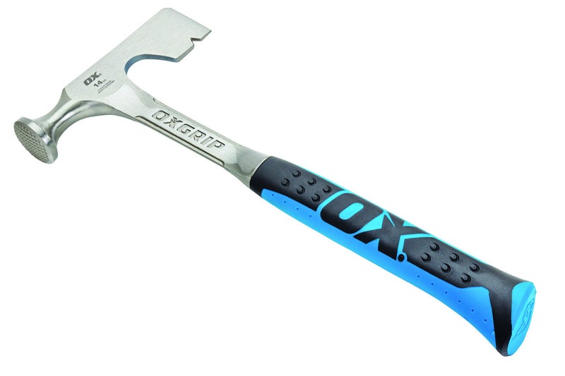 OX TOOLS Pro Drywall Hammer | 14 Ounce / 400 Grams | Drywall Ax | Milled Faced | Drywall Hatchet | 14 oz Drywalling HammerOX-P082614 - Image 1