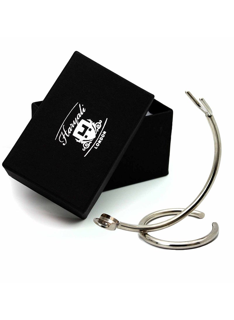 Haryali London - MENS SHAVING RAZOR STAND MADE WITH STAINLESS STEELCHROME FINISH - Image 1
