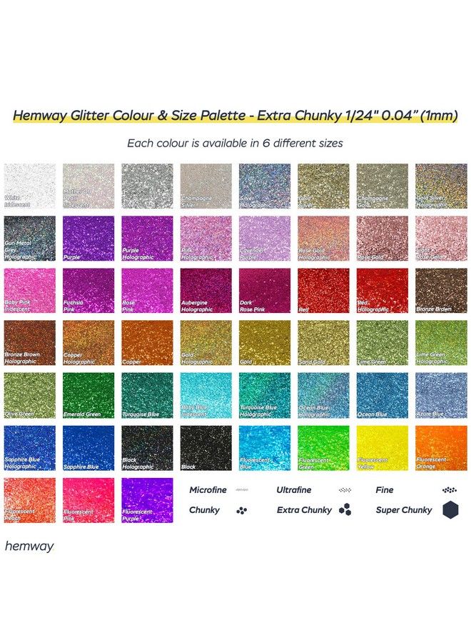 Hemway Eco Friendly Biodegradable Glitter 100g / 35oz Bio Cosmetic Safe Sparkle Vegan for Face Eyeshadow Body Hair Nail and Festival Makeup Craft 1/24" 004" 1mm Silver Holographic - Image 4