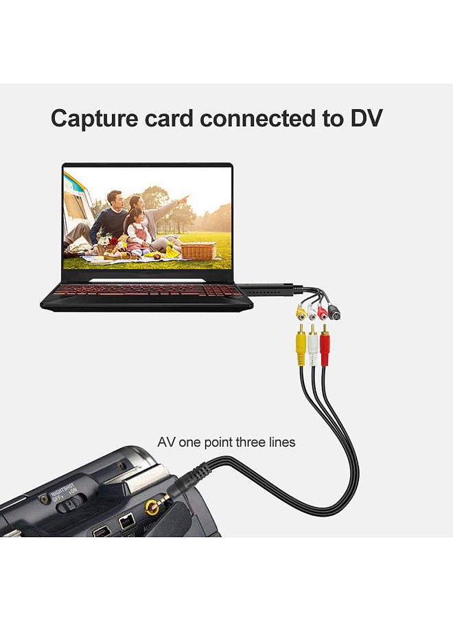 Generic - VHS to Digital Converter USB 2.0 Video Converter Audio Capture Card VHS Box VHS VCR TV to Digital Converter Support Win 7/8/10 - Image 1