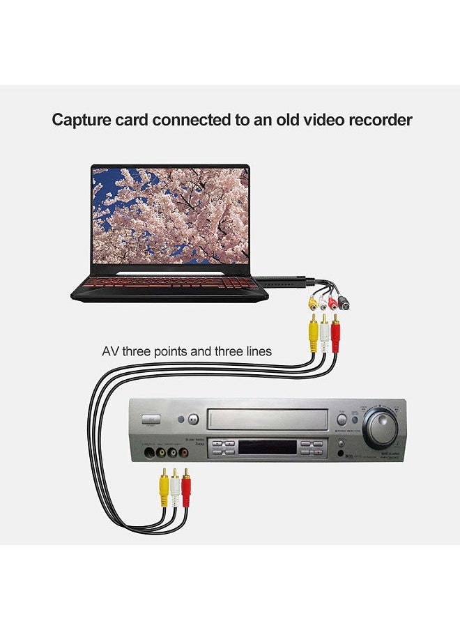 Generic - VHS to Digital Converter USB 2.0 Video Converter Audio Capture Card VHS Box VHS VCR TV to Digital Converter Support Win 7/8/10 - Image 1